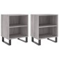 vidaXL Κομοδίνα 2 τεμ. Sonoma Γκρι 40x30x50 εκ. από Επεξεργασμένο Ξύλο