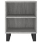 vidaXL Κομοδίνα 2 τεμ. Sonoma Γκρι 40x30x50 εκ. από Επεξεργασμένο Ξύλο