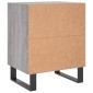 vidaXL Κομοδίνα 2 τεμ. Sonoma Γκρι 40x30x50 εκ. από Επεξεργασμένο Ξύλο