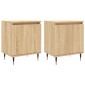 vidaXL Κομοδίνα 2 τεμ. Sonoma Δρυς 40x30x50 εκ. από Επεξεργασμένο Ξύλο