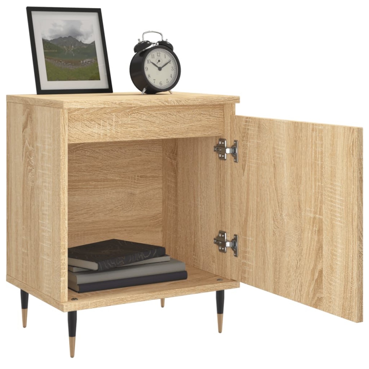vidaXL Κομοδίνα 2 τεμ. Sonoma Δρυς 40x30x50 εκ. από Επεξεργασμένο Ξύλο