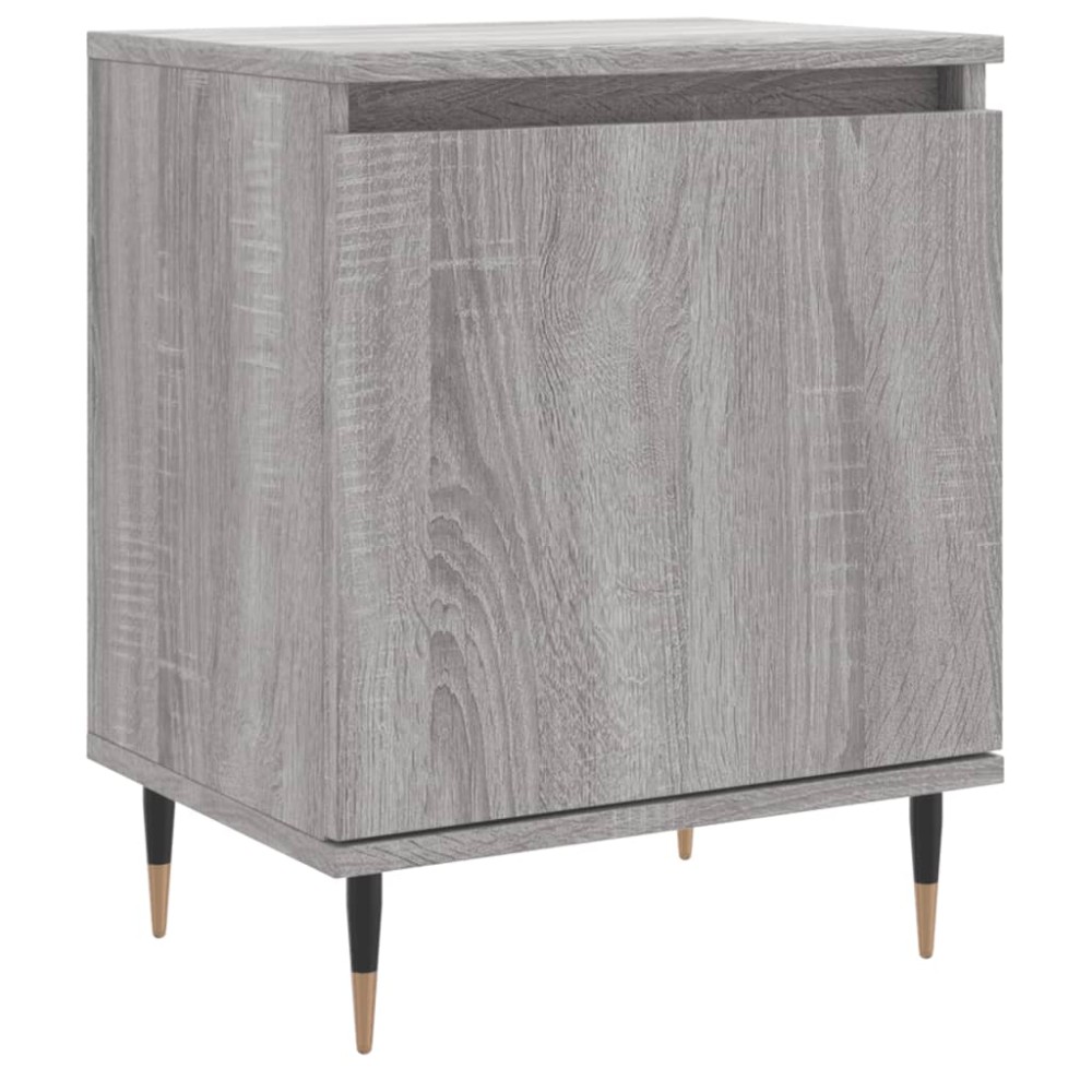 vidaXL Κομοδίνο Sonoma Γκρι 40 x 30 x 50 εκ. από Επεξεργασμένο Ξύλο