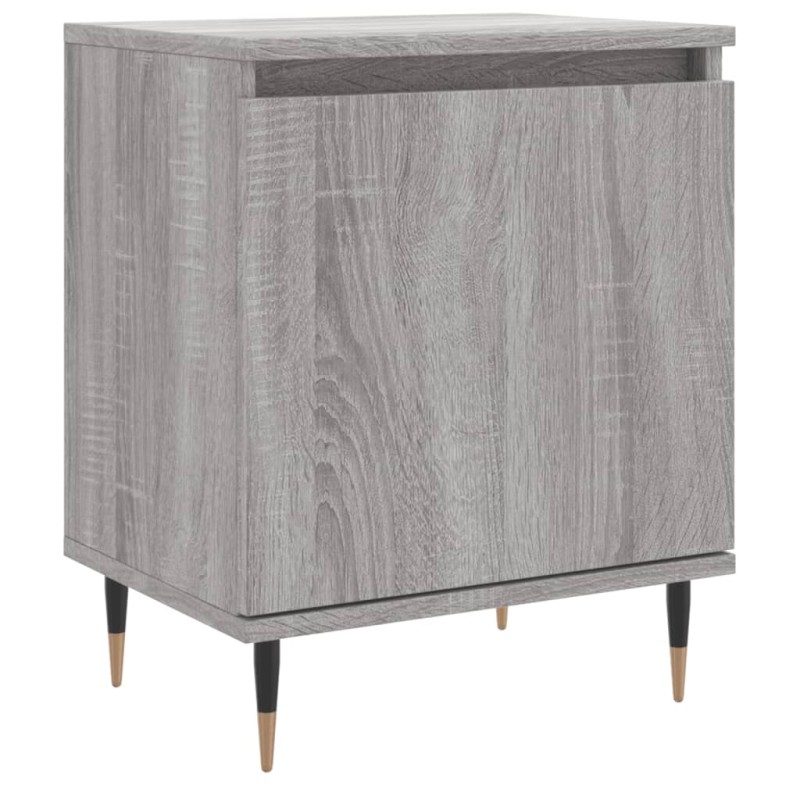 vidaXL Κομοδίνο Sonoma Γκρι 40 x 30 x 50 εκ. από Επεξεργασμένο Ξύλο