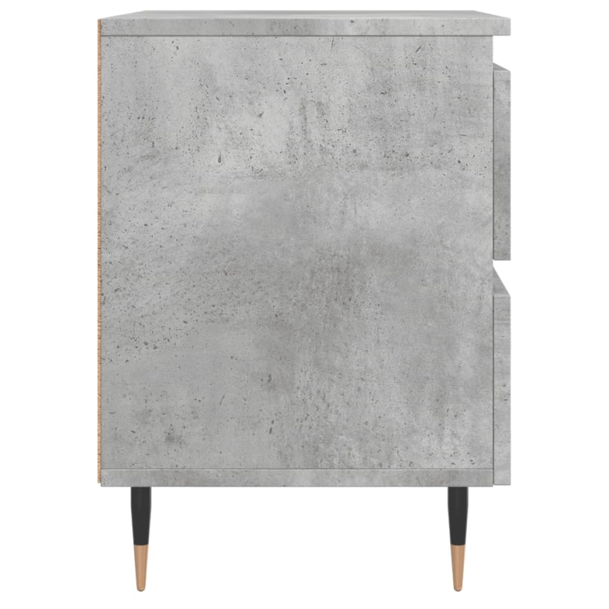 vidaXL Κομοδίνα 2 τεμ. Γκρι Σκυροδ. 40x35x50 εκ. Επεξεργασμένο Ξύλο
