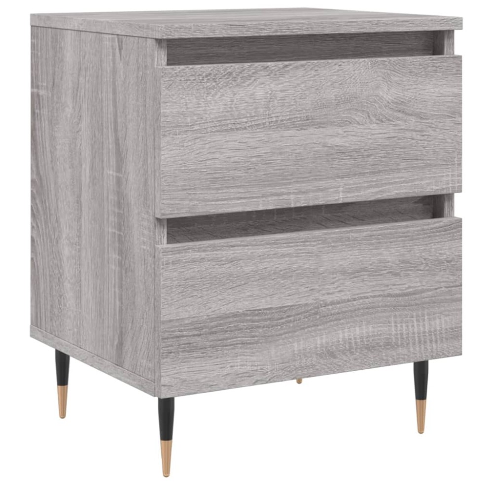 vidaXL Κομοδίνο Γκρι Sonoma 40 x 35 x 50 εκ. από Επεξεργασμένο Ξύλο