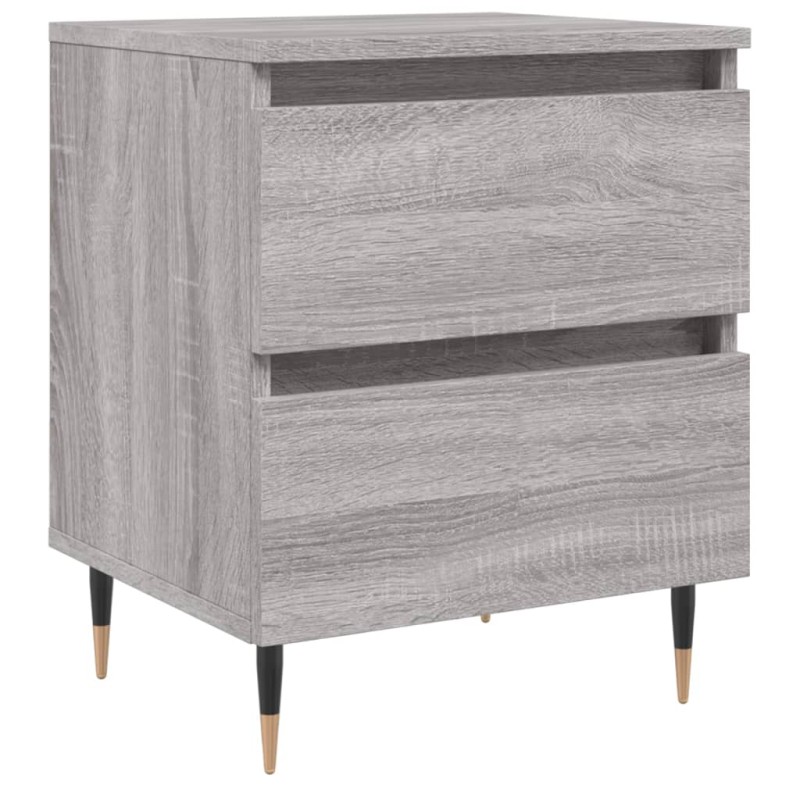 vidaXL Κομοδίνο Γκρι Sonoma 40 x 35 x 50 εκ. από Επεξεργασμένο Ξύλο