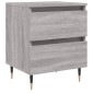 vidaXL Κομοδίνο Γκρι Sonoma 40 x 35 x 50 εκ. από Επεξεργασμένο Ξύλο