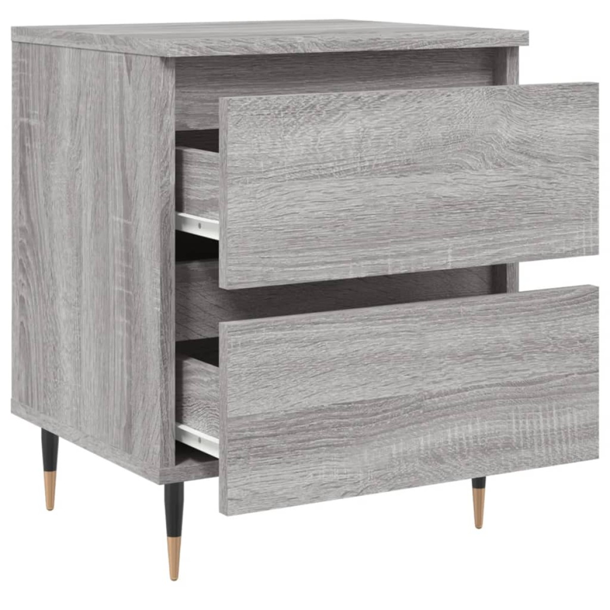 vidaXL Κομοδίνο Γκρι Sonoma 40 x 35 x 50 εκ. από Επεξεργασμένο Ξύλο