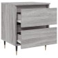 vidaXL Κομοδίνο Γκρι Sonoma 40 x 35 x 50 εκ. από Επεξεργασμένο Ξύλο