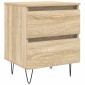 vidaXL Κομοδίνο Sonoma Δρυς 40x35x50 εκ. από Επεξεργασμένο Ξύλο