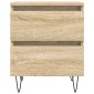 vidaXL Κομοδίνο Sonoma Δρυς 40x35x50 εκ. από Επεξεργασμένο Ξύλο
