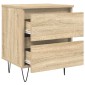 vidaXL Κομοδίνο Sonoma Δρυς 40x35x50 εκ. από Επεξεργασμένο Ξύλο