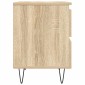 vidaXL Κομοδίνο Sonoma Δρυς 40x35x50 εκ. από Επεξεργασμένο Ξύλο