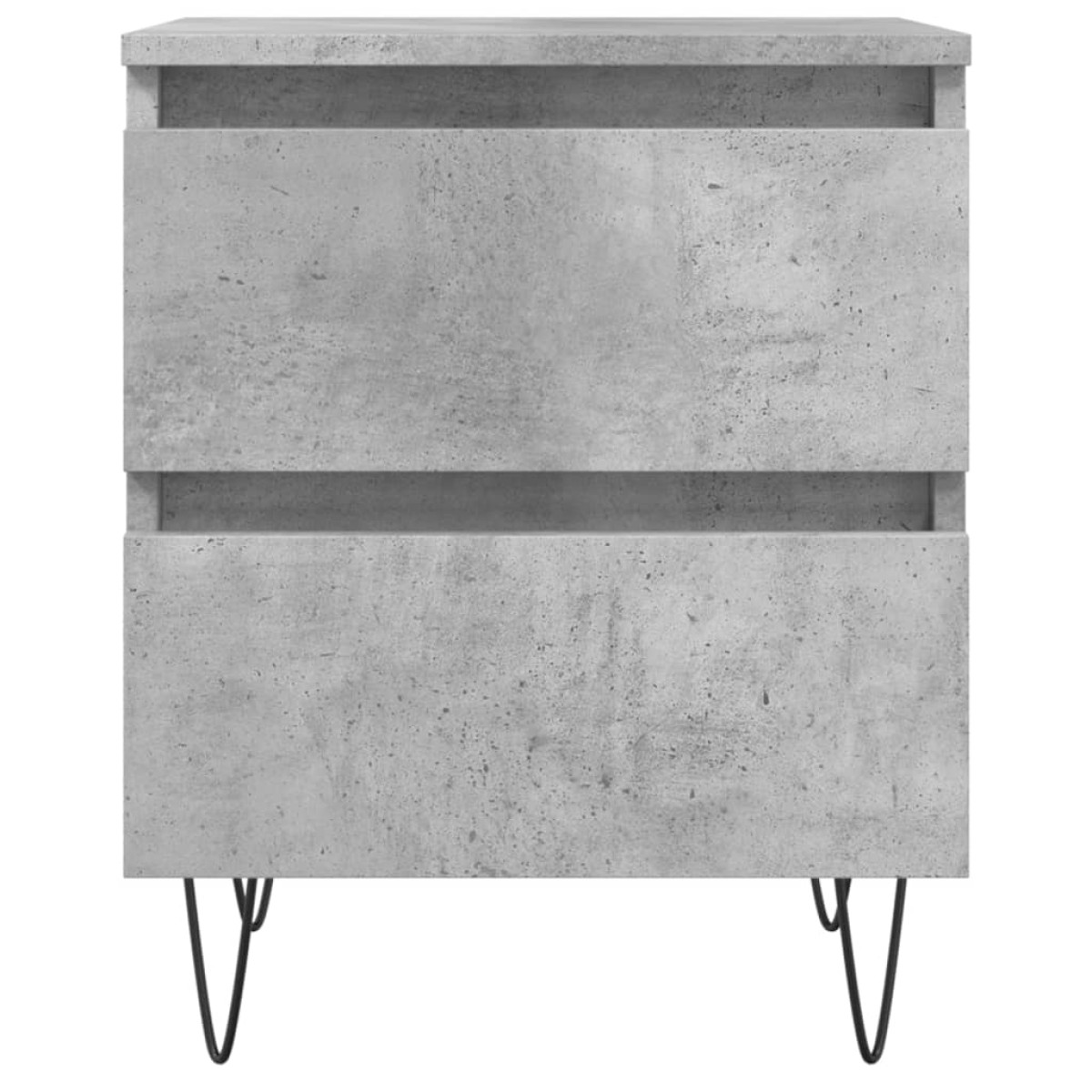 vidaXL Κομοδίνο Γκρι Σκυροδέματος 40x35x50 εκ. από Επεξεργασμένο Ξύλο