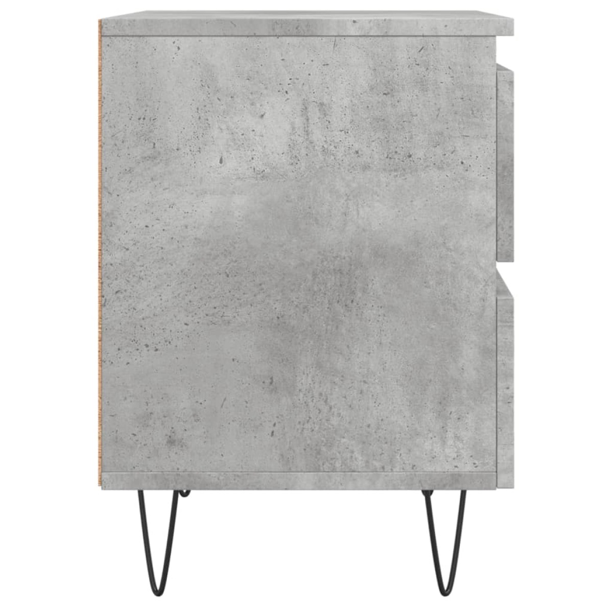 vidaXL Κομοδίνο Γκρι Σκυροδέματος 40x35x50 εκ. από Επεξεργασμένο Ξύλο