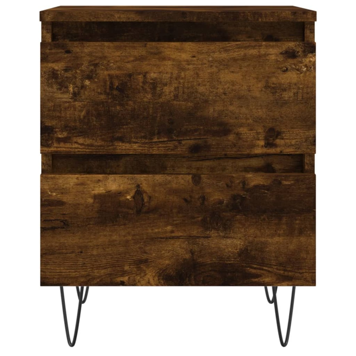vidaXL Κομοδίνα 2 τεμ. Καπνιστή Δρυς 40x35x50 εκ. Επεξεργασμένο Ξύλο