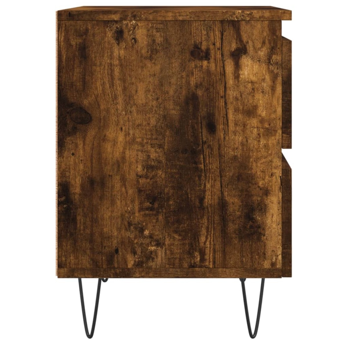 vidaXL Κομοδίνα 2 τεμ. Καπνιστή Δρυς 40x35x50 εκ. Επεξεργασμένο Ξύλο
