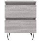 vidaXL Κομοδίνο Γκρι Sonoma 40 x 35 x 50 εκ. από Επεξεργασμένο Ξύλο