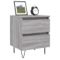 vidaXL Κομοδίνα 2 τεμ. Γκρι Sonoma 40x35x50 εκ. από Επεξεργασμένο Ξύλο