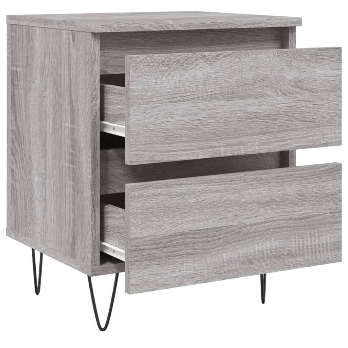 vidaXL Κομοδίνα 2 τεμ. Γκρι Sonoma 40x35x50 εκ. από Επεξεργασμένο Ξύλο
