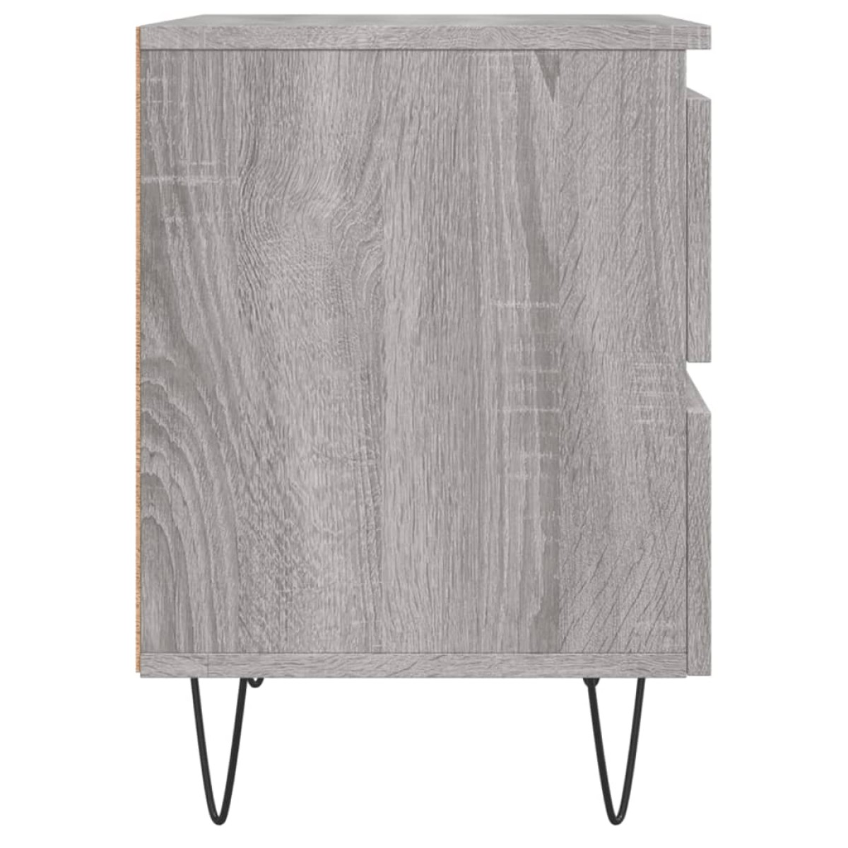 vidaXL Κομοδίνα 2 τεμ. Γκρι Sonoma 40x35x50 εκ. από Επεξεργασμένο Ξύλο