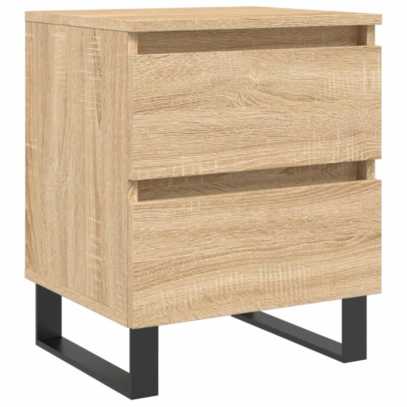 vidaXL Κομοδίνο Sonoma Δρυς 40 x 35 x 50 εκ. από Επεξεργ. Ξύλο