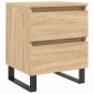 vidaXL Κομοδίνο Sonoma Δρυς 40 x 35 x 50 εκ. από Επεξεργ. Ξύλο