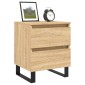 vidaXL Κομοδίνο Sonoma Δρυς 40 x 35 x 50 εκ. από Επεξεργ. Ξύλο