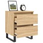 vidaXL Κομοδίνο Sonoma Δρυς 40 x 35 x 50 εκ. από Επεξεργ. Ξύλο