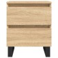 vidaXL Κομοδίνο Sonoma Δρυς 40 x 35 x 50 εκ. από Επεξεργ. Ξύλο