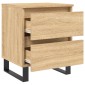 vidaXL Κομοδίνο Sonoma Δρυς 40 x 35 x 50 εκ. από Επεξεργ. Ξύλο