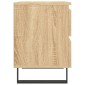 vidaXL Κομοδίνο Sonoma Δρυς 40 x 35 x 50 εκ. από Επεξεργ. Ξύλο