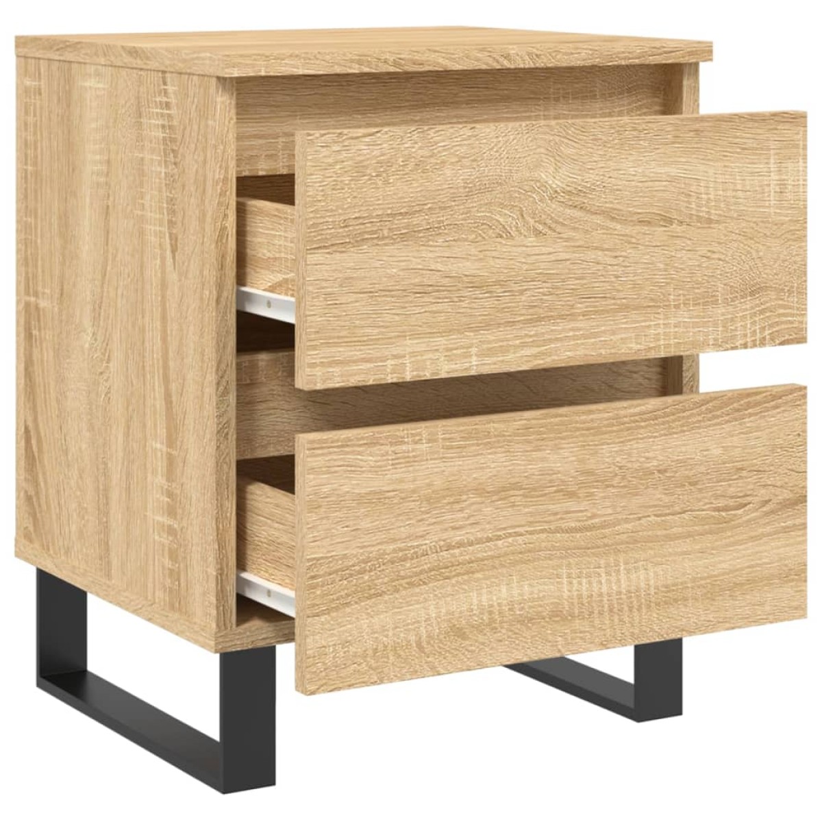 vidaXL Κομοδίνα 2 τεμ. Sonoma Δρυς 40 x 35 x 50 εκ. από Επεξεργ. Ξύλο