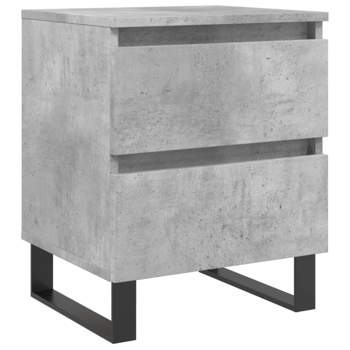 vidaXL Κομοδίνο Γκρι Σκυροδέματος 40 x 35 x 50 εκ. από Επεξεργ. Ξύλο