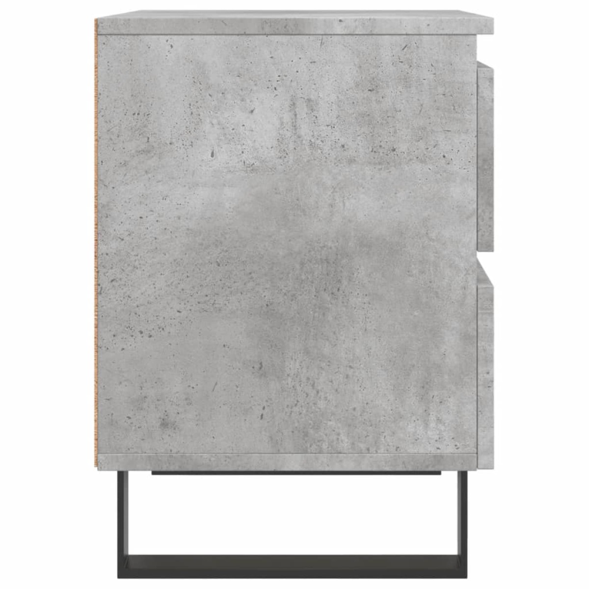 vidaXL Κομοδίνα 2 τεμ. Γκρι Σκυροδέματος 40x35x50 εκ. Επεξεργ. Ξύλο
