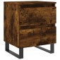 vidaXL Κομοδίνο Καπνιστή Δρυς 40 x 35 x 50 εκ. από Επεξεργ. Ξύλο