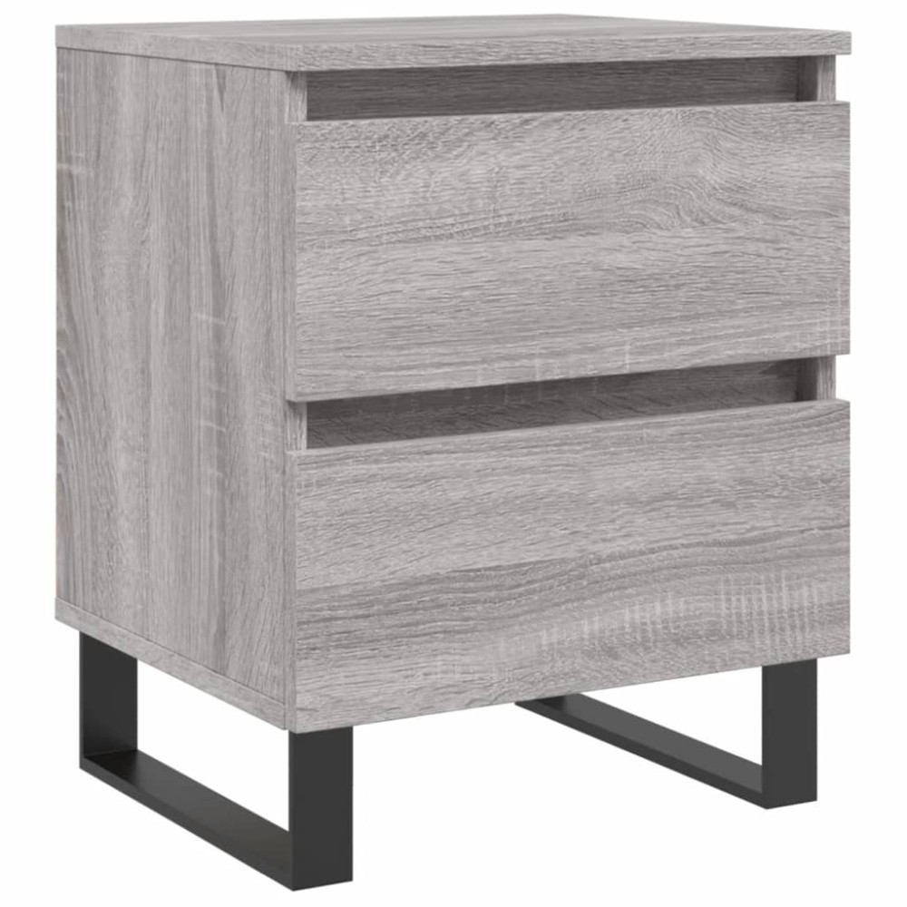 vidaXL Κομοδίνο Γκρι Sonoma 40 x 35 x 50 εκ. από Επεξεργασμένο Ξύλο