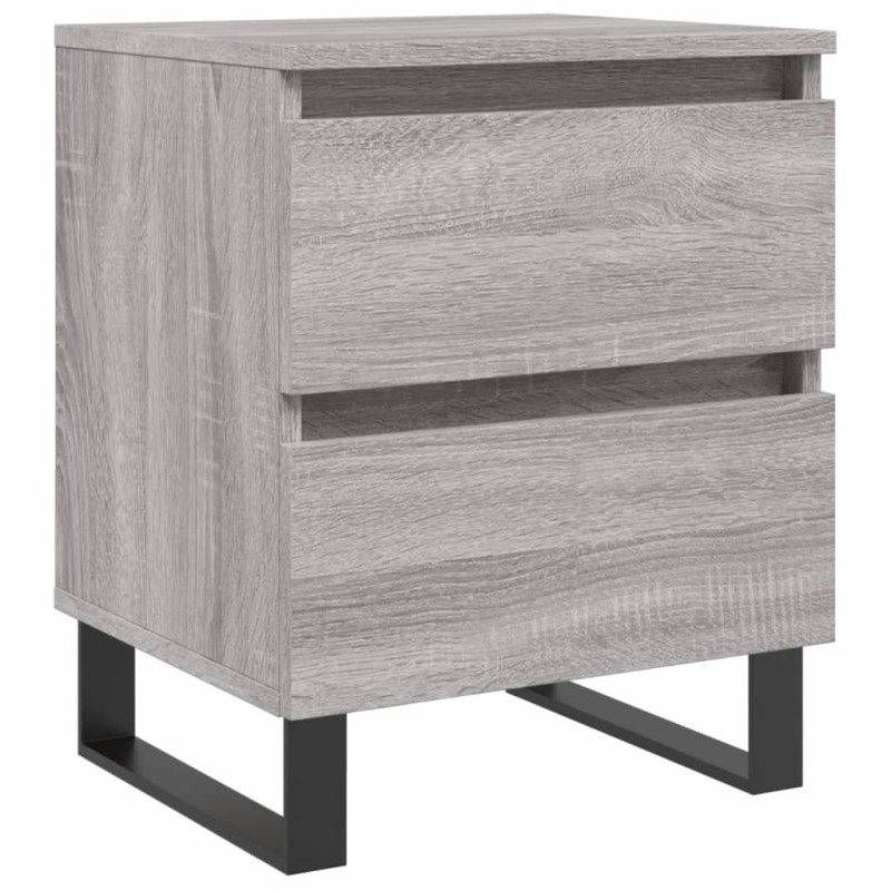 vidaXL Κομοδίνο Γκρι Sonoma 40 x 35 x 50 εκ. από Επεξεργασμένο Ξύλο