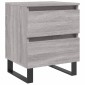vidaXL Κομοδίνο Γκρι Sonoma 40 x 35 x 50 εκ. από Επεξεργασμένο Ξύλο