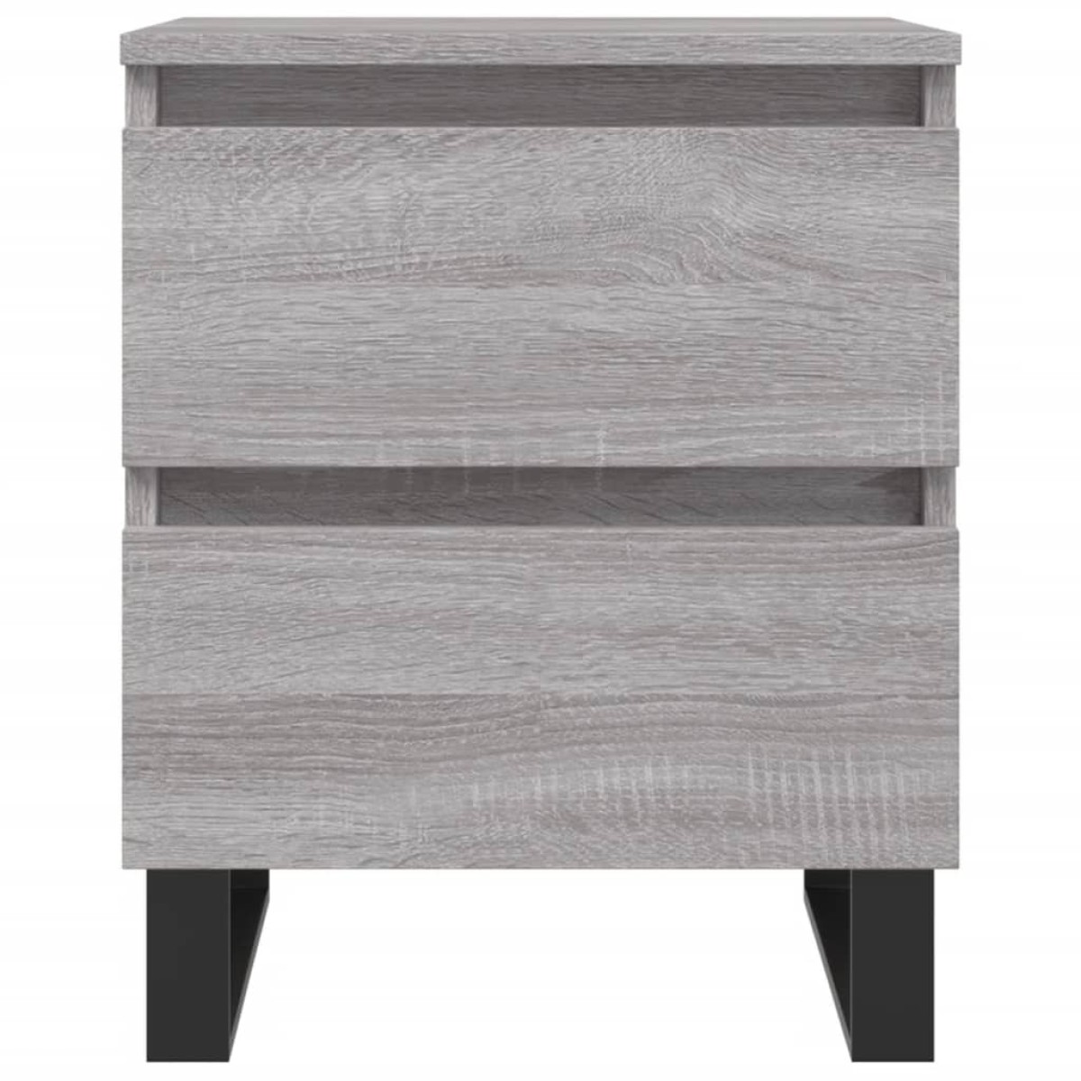 vidaXL Κομοδίνα 2 τεμ. Γκρι Sonoma 40 x 35 x 50 εκ. από Επεξεργ. Ξύλο