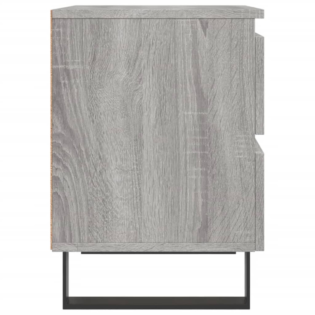 vidaXL Κομοδίνα 2 τεμ. Γκρι Sonoma 40 x 35 x 50 εκ. από Επεξεργ. Ξύλο