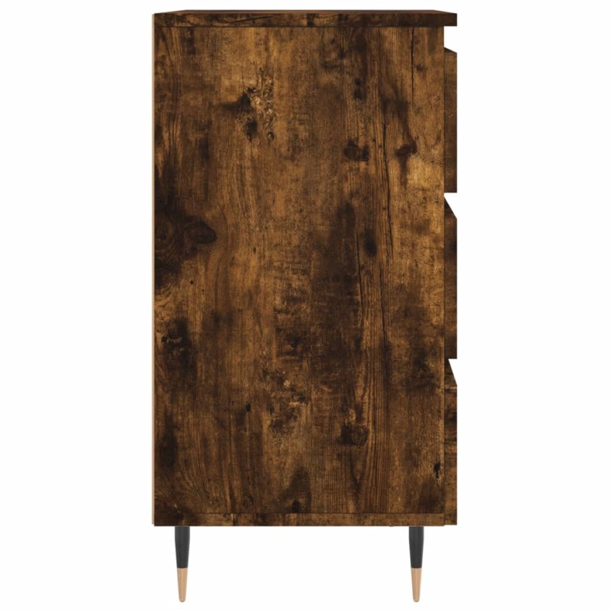vidaXL Κομοδίνα 2 τεμ. Καπνιστή Δρυς 40 x 35 x 69 εκ. Επεξεργ. Ξύλο