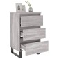 vidaXL Κομοδίνα 2 τεμ. Γκρι Sonoma 40x35x69 εκ. από Επεξεργασμένο Ξύλο