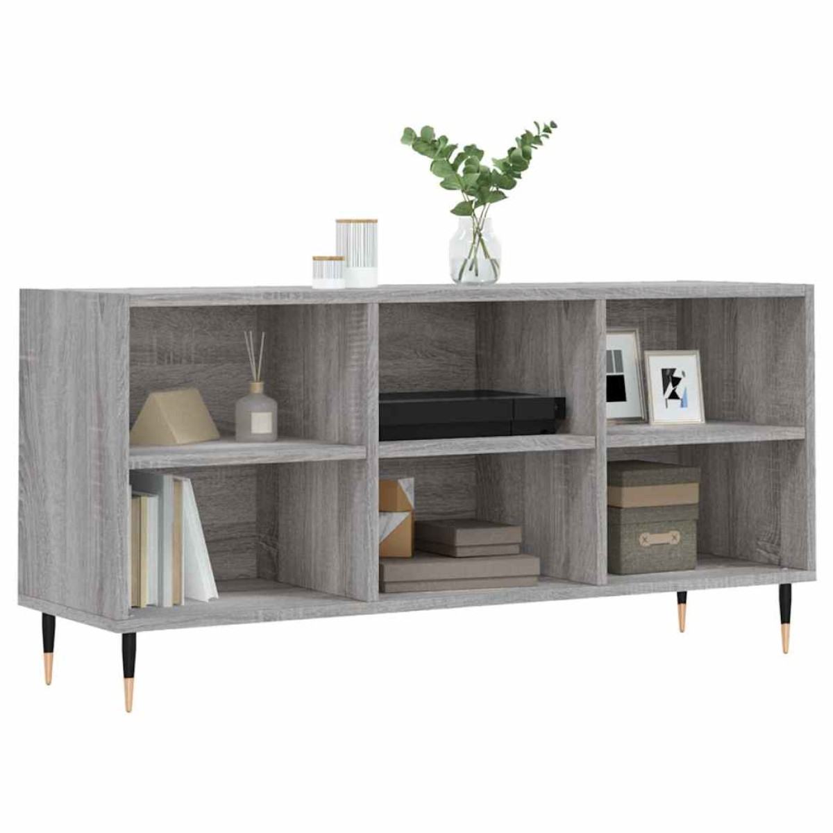 vidaXL Έπιπλο Τηλεόρασης Γκρι Sonoma 103,5x30x50 εκ Επεξεργασμένο Ξύλο