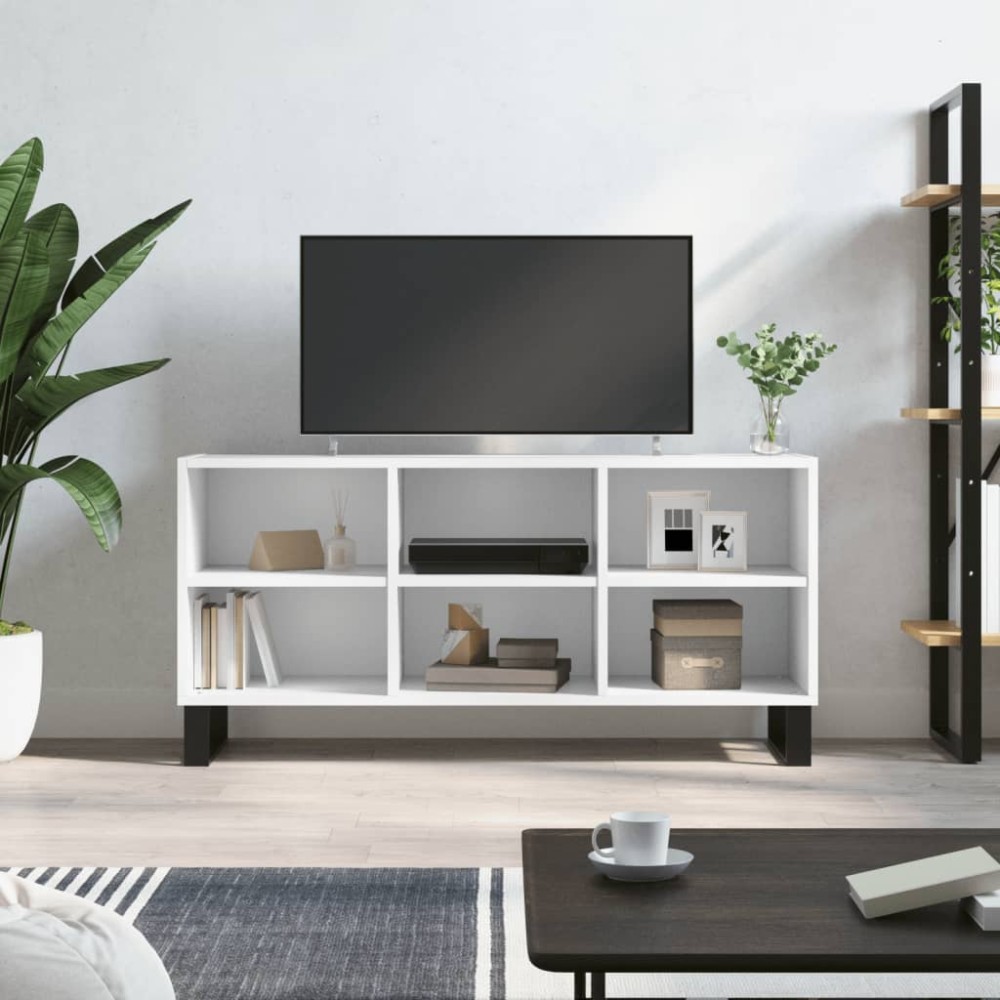 vidaXL Έπιπλο Τηλεόρασης Λευκό 103,5 x 30 x 50 εκ. από Επεξεργ. Ξύλο