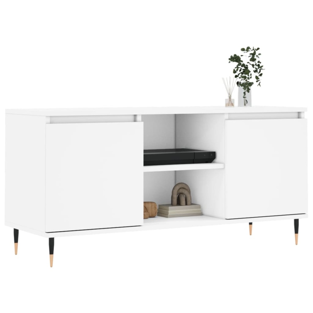 vidaXL Έπιπλο Τηλεόρασης Λευκό 104 x 35 x 50 εκ. από Επεξεργ. Ξύλο