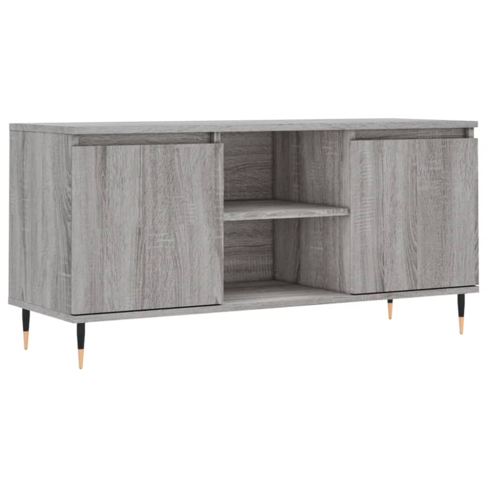 vidaXL Έπιπλο Τηλεόρασης Γκρι Sonoma 104 x 35 x 50 εκ. Επεξεργ. Ξύλο