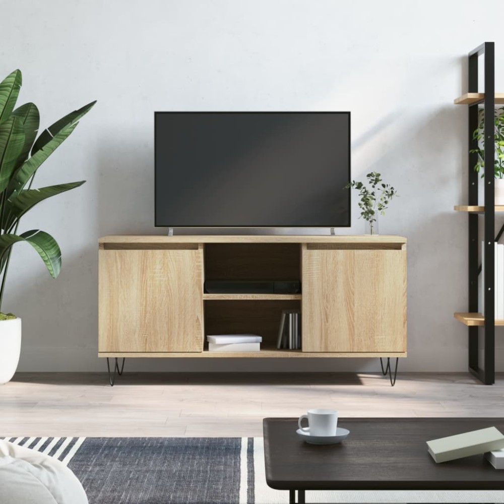 vidaXL Έπιπλο Τηλεόρασης Sonoma Δρυς 104 x 35 x 50 εκ. Επεξεργ. Ξύλο