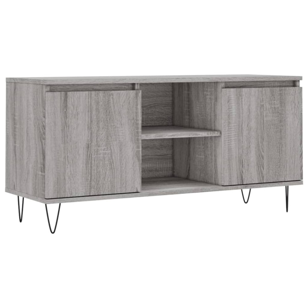 vidaXL Έπιπλο Τηλεόρασης Γκρι Sonoma 104 x 35 x 50 εκ. Επεξεργ. Ξύλο