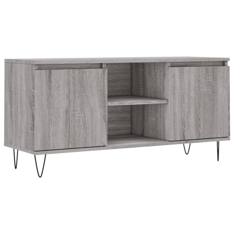 vidaXL Έπιπλο Τηλεόρασης Γκρι Sonoma 104 x 35 x 50 εκ. Επεξεργ. Ξύλο